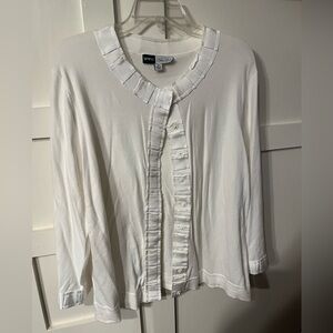 GUC.  Simply. Chloe Dao Ribbon Trimmed Cardigan.